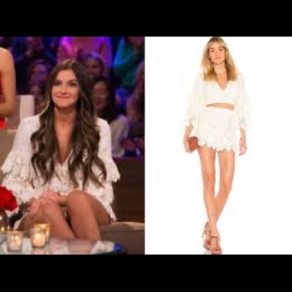 Saylor two piece white crochet matching set XS BY FREE PEOPLE x REVOLVE - Picture 13 of 15